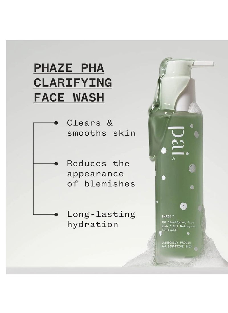 PAI SKINCARE London | PHAZE PHA Clarifying Face Wash, Blemish & Blackhead Control, Sulphate Free, Clinically Proven for Sensitive Skin, 28ml Travel