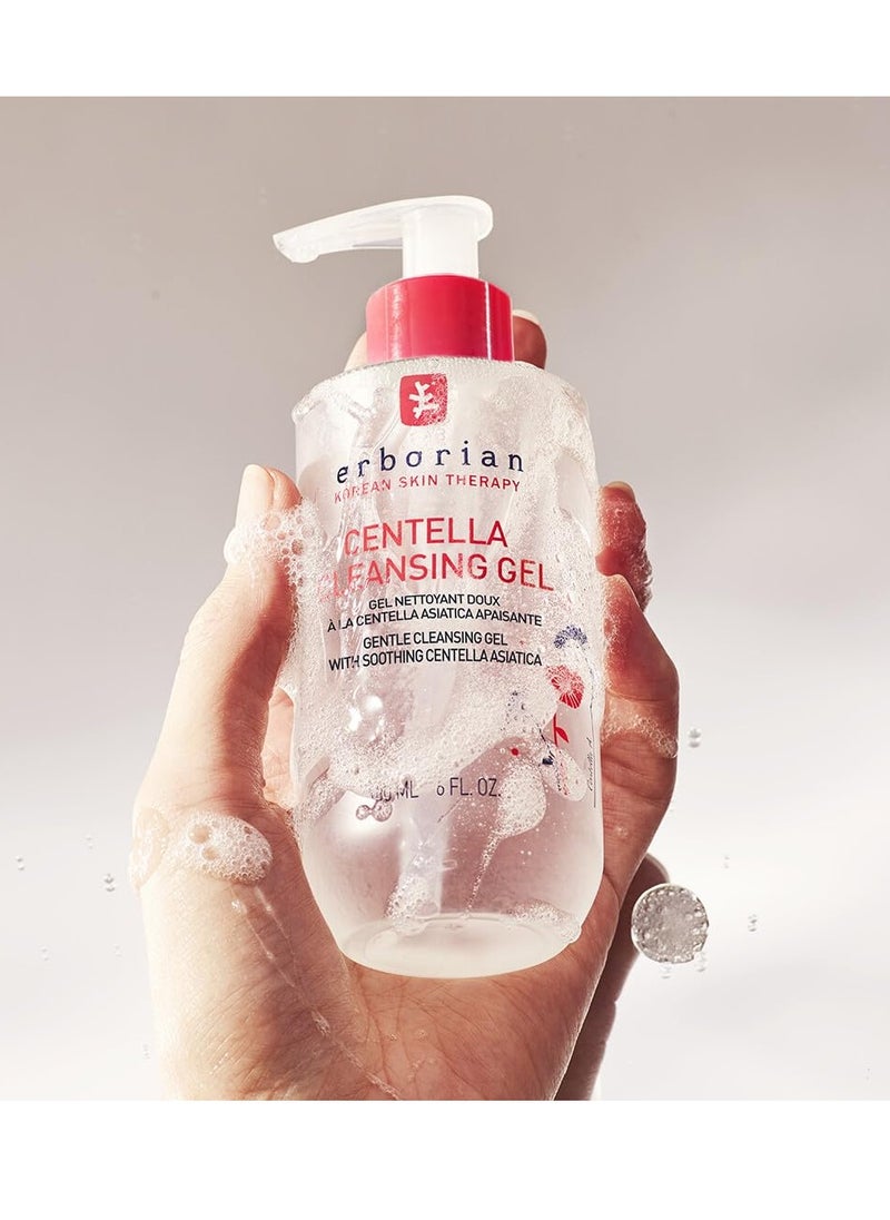 Erborian - Cleansing Gel - Gentle Daily Facial with Soothing Centella Asiatica Extract - Purifying, Detoxifying & Moisturizing Face Cleanser Removes Impurities - Korean Skincare - 6 fl. oz