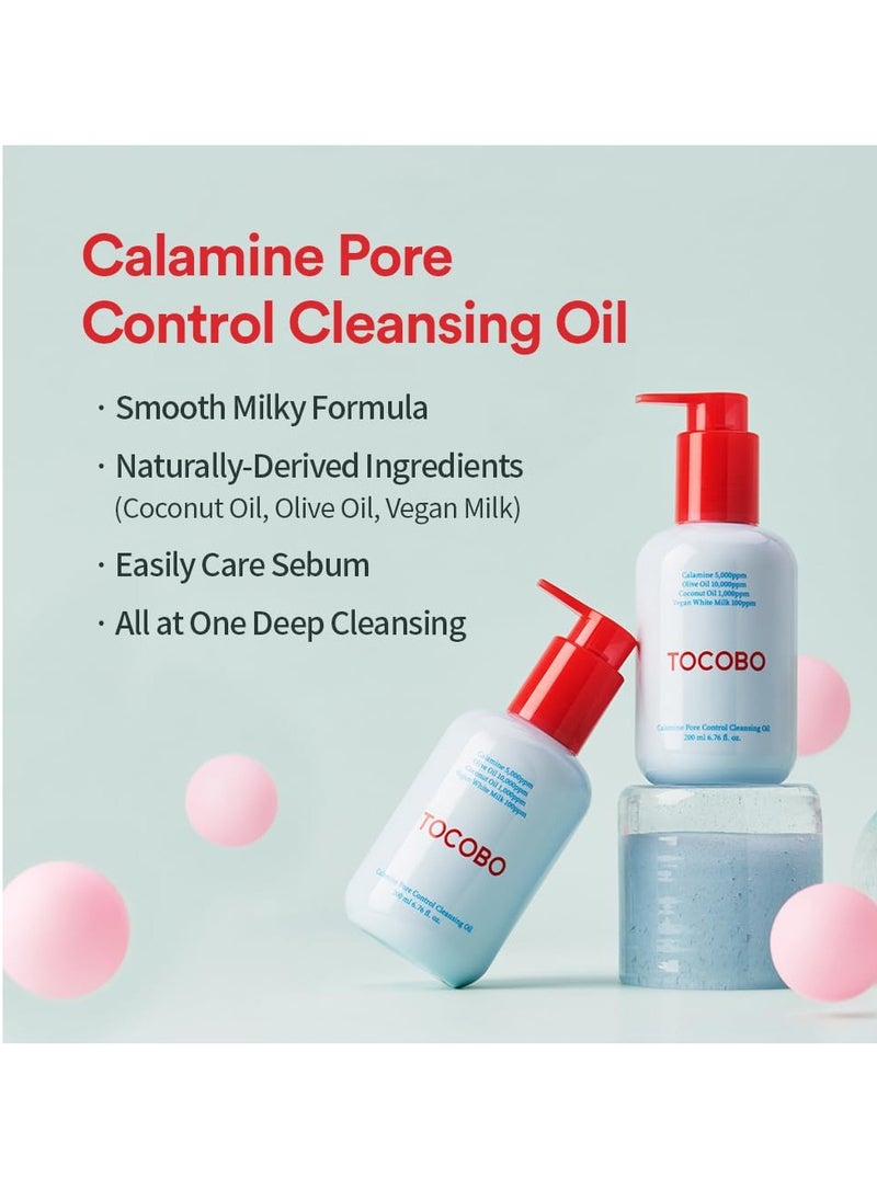 TOCOBO Calamine Pore Control Cleansing Oil 200ml / 6.76 fl oz | Blackheads, Make-up Cleansing, Pore Care, Deep Cleansing, mothers day