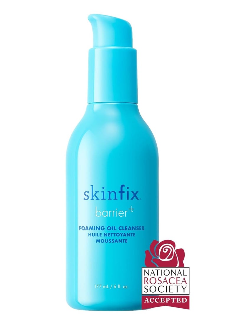 Skinfix Barrier+ Foaming Oil Cleanser: Gently Removes Dirt and Makeup, Reduces Visible Redness, Doesn’t Strip Skin Lipids, 6 Fl Oz