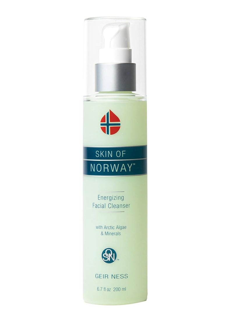 Geir Ness Skin of Norway Energizing Facial Cleanser - Contains Arctic Algae & Minerals - Moisturizing Deep Cleansing Face Wash For Dry and Sensitive Skin