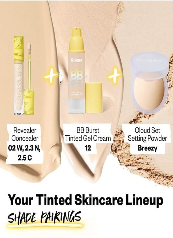 Arabic KOSAS BB Burst Tinted Moisturizer Gel Cream with Copper Peptides - Light Cool 13 - Light With Cool Undertones 30ml