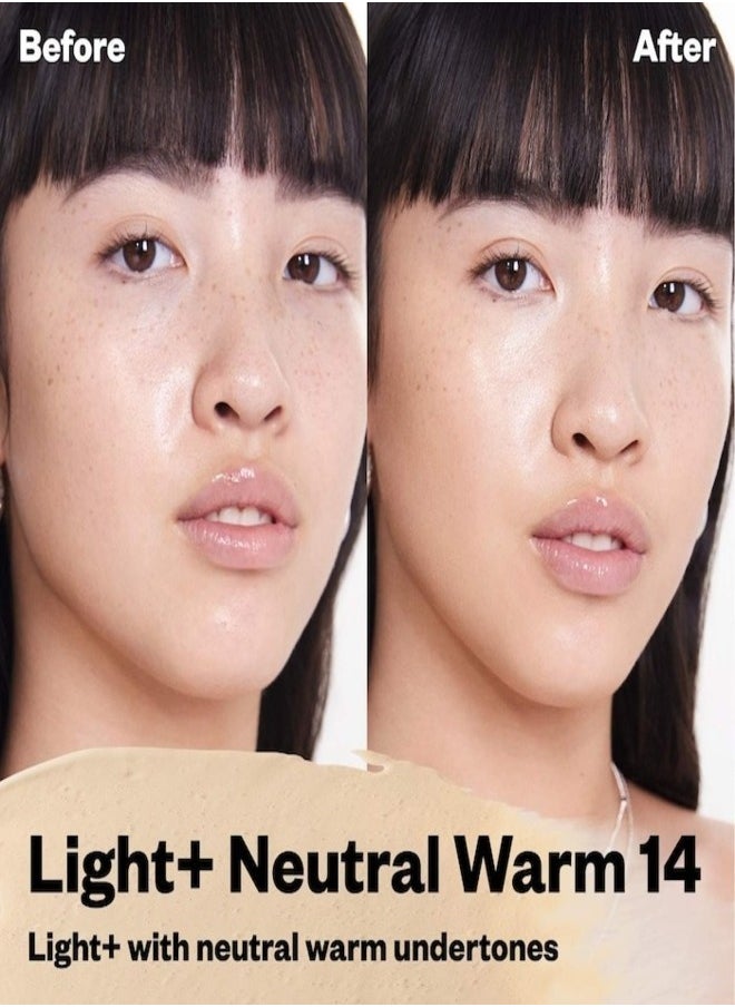 KOSAS BB Burst Tinted Moisturizer Gel Cream with Copper Peptides - Light+ Neutral Warm 14 - Light+ With Neutral Warm Undertones 30ml