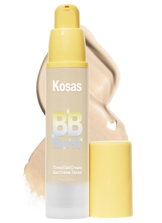 KOSAS BB Burst Tinted Moisturizer Gel Cream with Copper Peptides - Light+ Neutral Warm 14 - Light+ With Neutral Warm Undertones 30ml