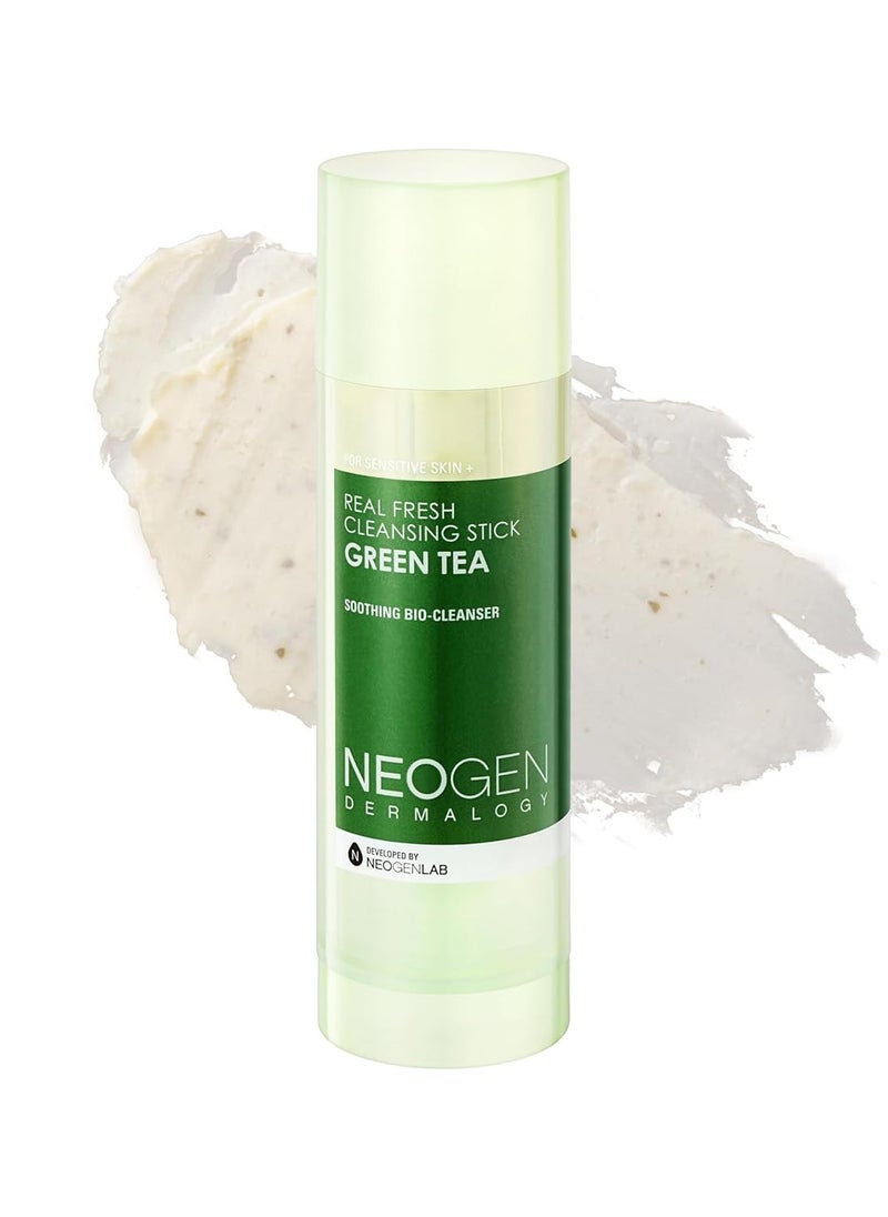 [K-Beauty] NEOGEN DERMALOGY Makeup Remover Cleansing Stick with Green Tea Extract and Leaves - Hydrating Travel Size Essential (Real Fresh Cleansing Stick Green Tea)