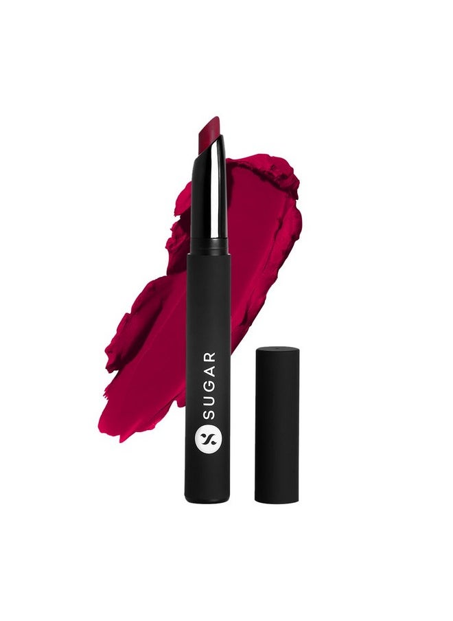 SUGAR Cosmetics Matte Attack Lipstick for Women | Transferproof & Smudgeproof | Lasts upto 12hrs | Enriched With Jojoba Oil | 2gm - 17 Grateful Red