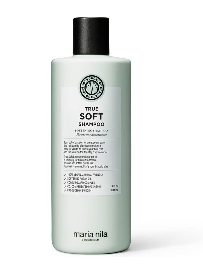 True Soft For Dry Hair Easily absorbed Remoisturises and Reduces Frizz 100 percent Vegan and Sulfate Paraben free