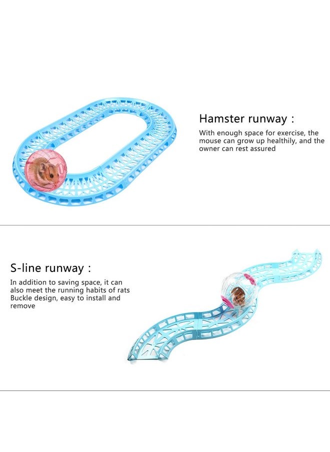 Balacoo 1 Set Hamster Runway Toy Hamster Exercise Toys Track Toy Small Pet Track for Small Pets Hamsters Gerbils Hamster Running Ball Toy Hamster Race Track