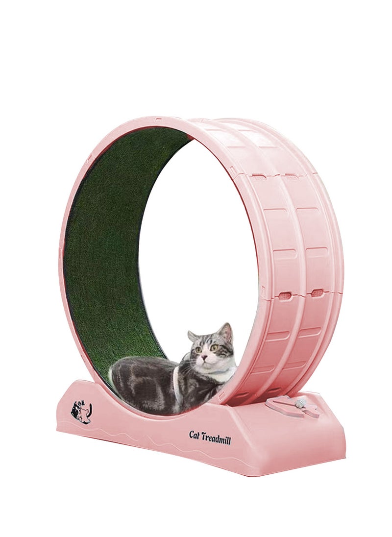 Portable Lightweight Cat Treadmill Cat Exercise Wheel for Fitness and Health Foldable Cat Running Wheel for Indoor Cats Suits for Most Cats