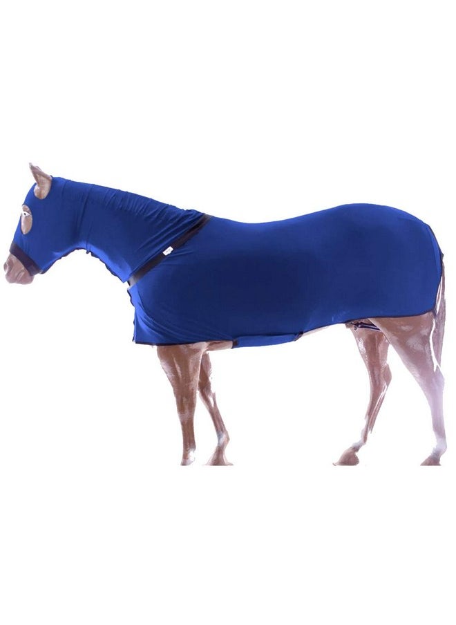 CHALLENGER XL Horse Comfort Stretch Sleazy Full Body Sheet Neck Navy 521MW03NV