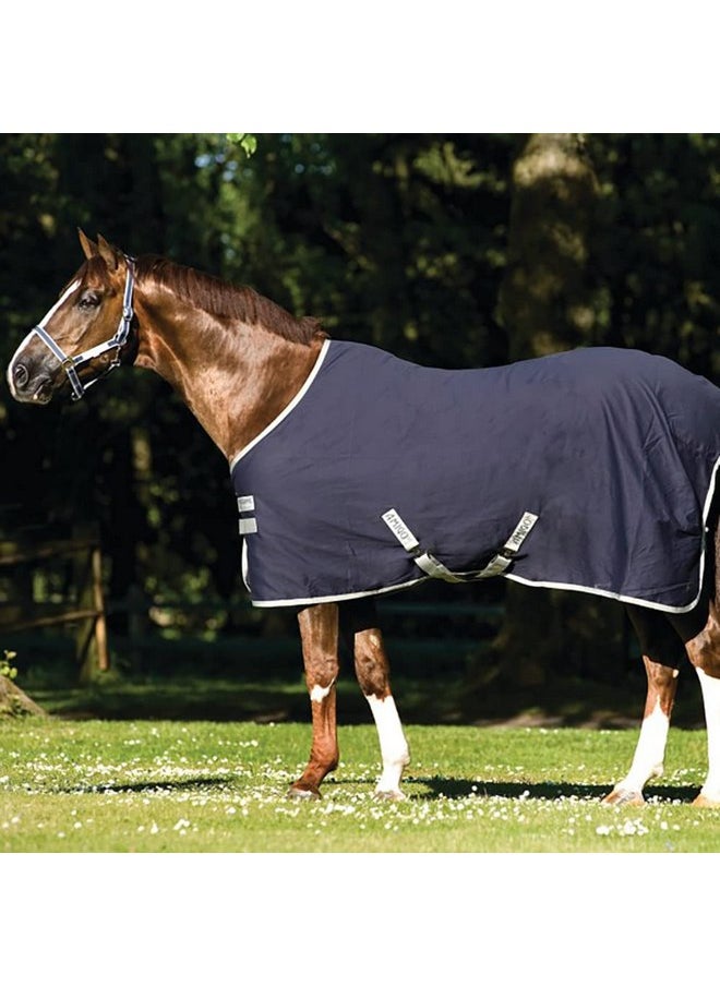 HORSEWARE Ireland Amigo Stable Sheet X Sur Poly, Color: Navy/Silver, Size: 78 (ADRF22-BI00-78)