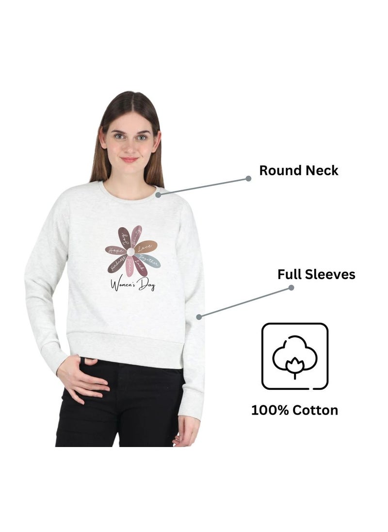 International Women’s Day Sweatshirt–Full Sleeve,100% Cotton|Soft,Warm&Comfortable|Ideal For Events,Casual Wear&Daily Outfits
