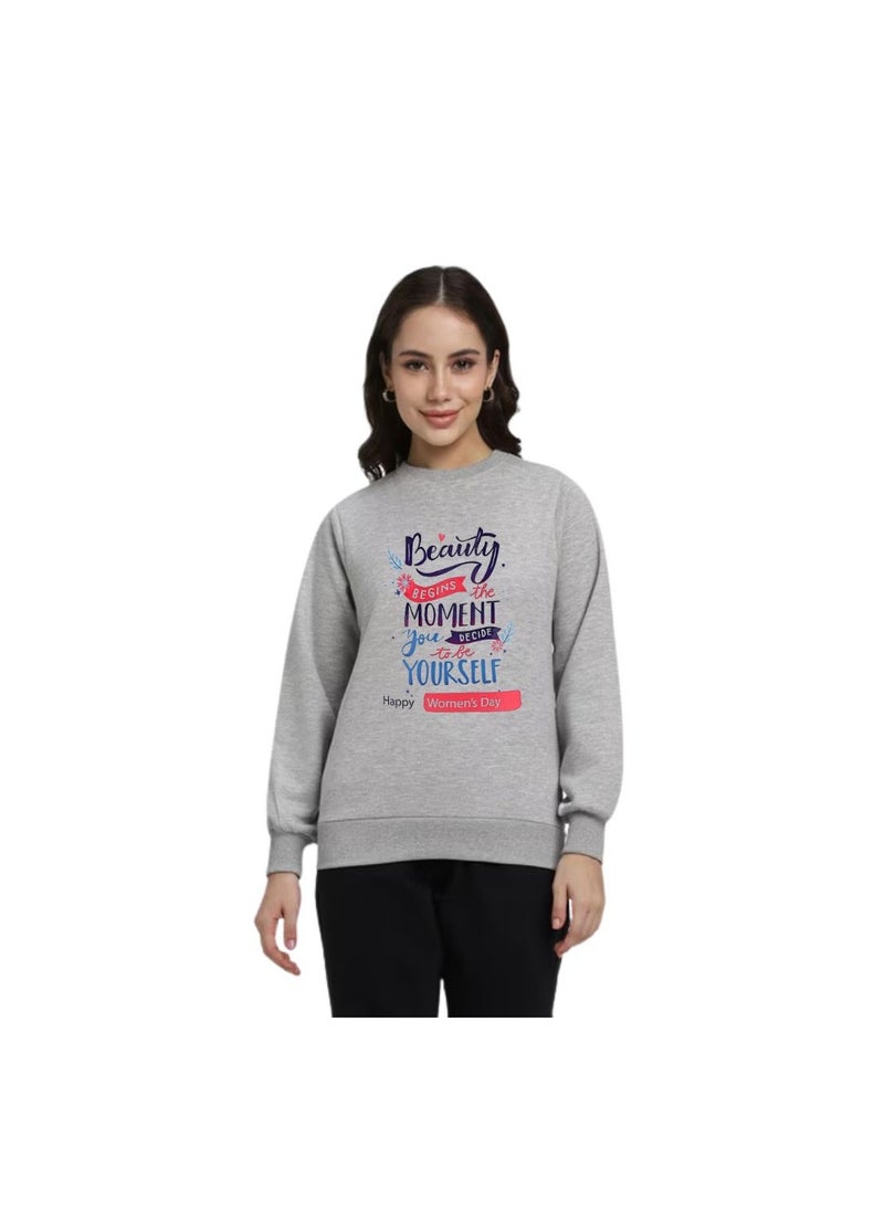 International Women’s Day Sweatshirt–Full Sleeve,100% Cotton|Soft,Warm&Comfortable|Ideal For Events,Casual Wear&Daily Outfits