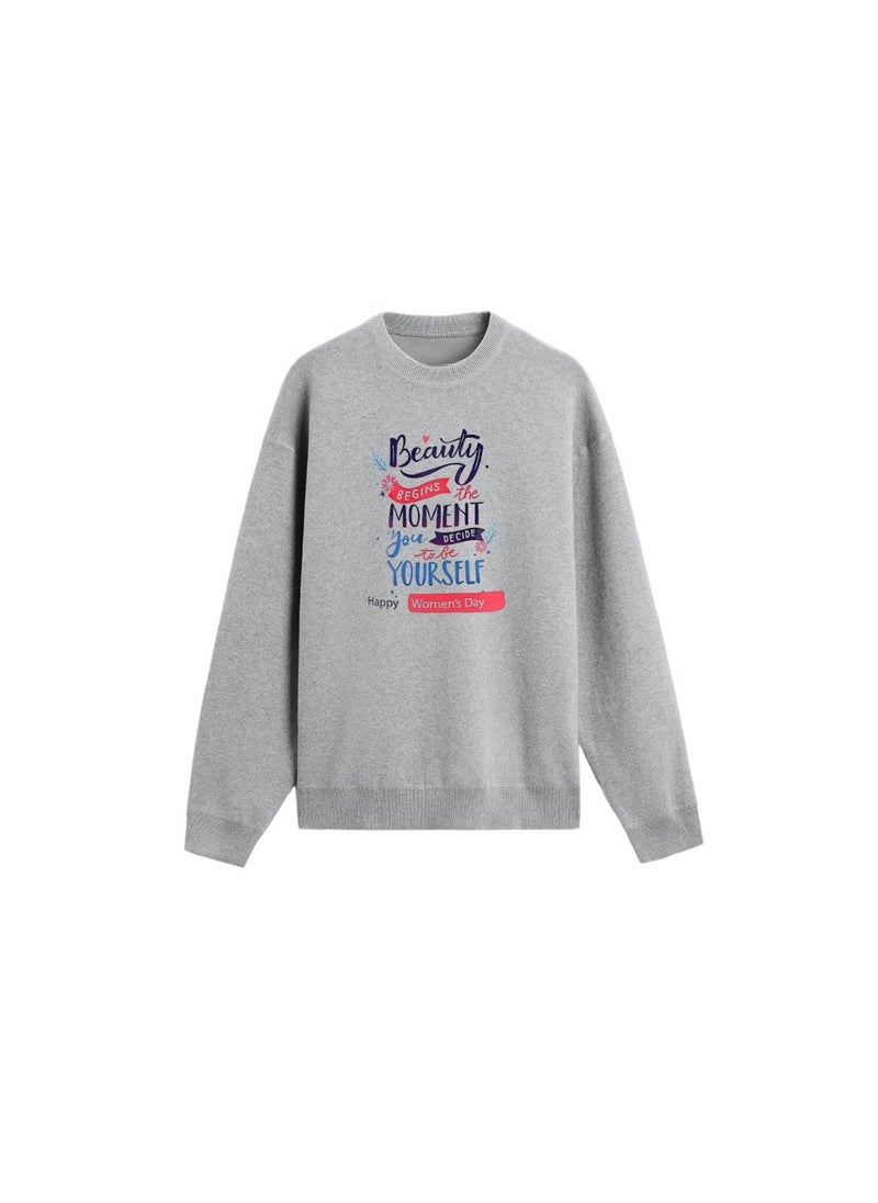International Women’s Day Sweatshirt–Full Sleeve,100% Cotton|Soft,Warm&Comfortable|Ideal For Events,Casual Wear&Daily Outfits