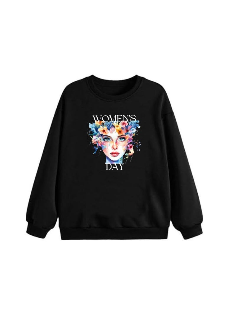 International Women’s Day Sweatshirt–Full Sleeve,100% Cotton|Soft,Warm&Comfortable|Ideal For Events,Casual Wear&Daily Outfits