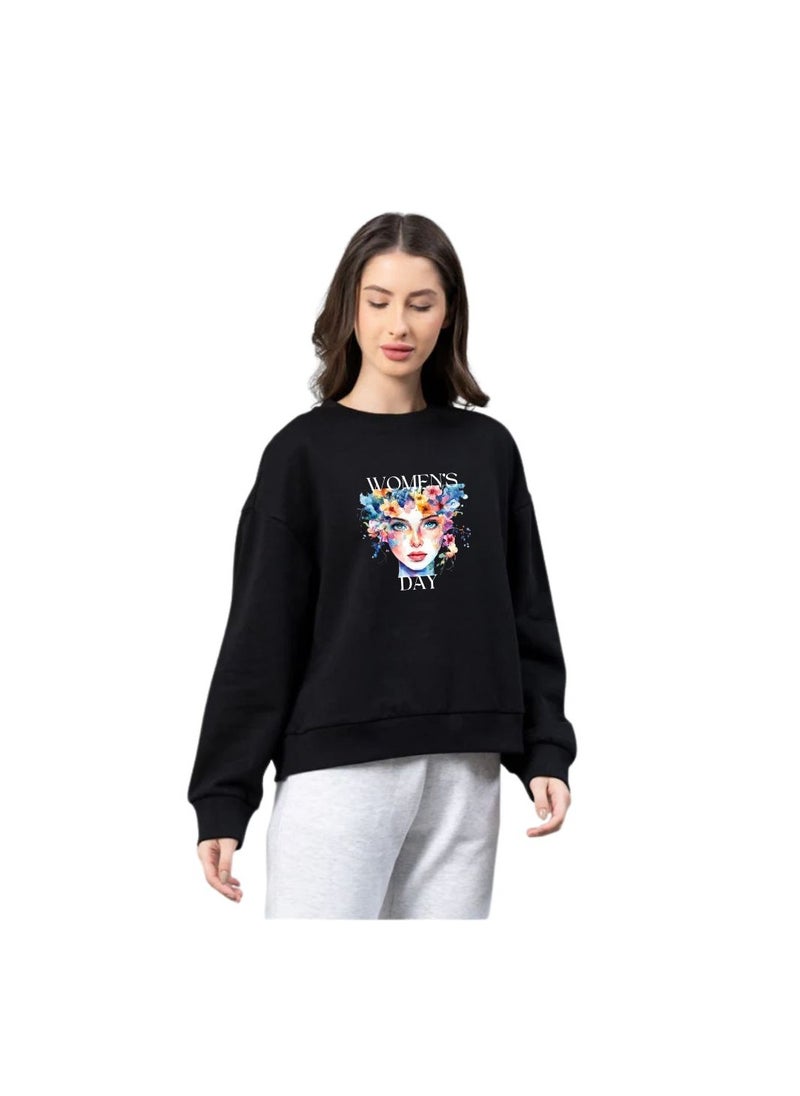 International Women’s Day Sweatshirt–Full Sleeve,100% Cotton|Soft,Warm&Comfortable|Ideal For Events,Casual Wear&Daily Outfits