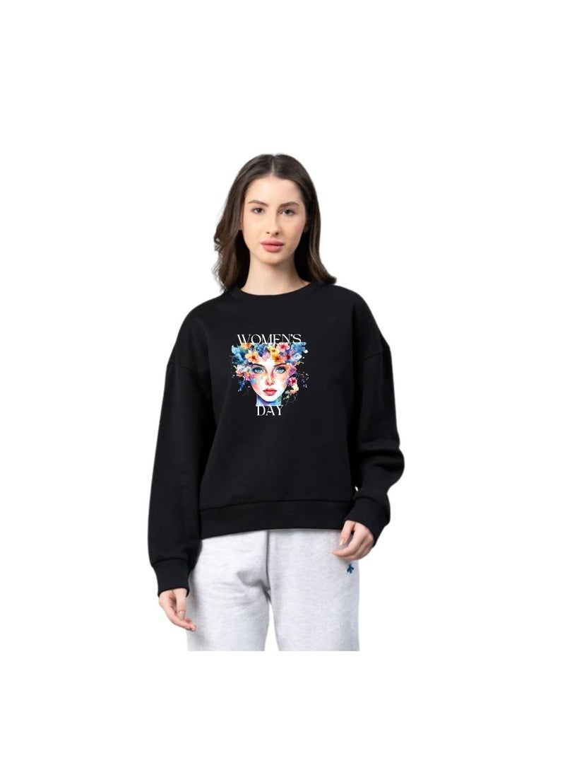 International Women’s Day Sweatshirt–Full Sleeve,100% Cotton|Soft,Warm&Comfortable|Ideal For Events,Casual Wear&Daily Outfits