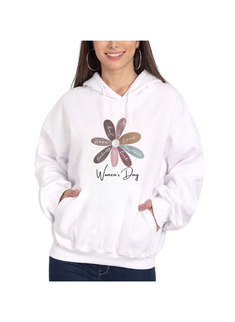 International Women’s Day Hoodie–Full Sleeve,100% Cotton|Soft,Warm&Comfortable|Ideal For Events,Casual Wear&Daily Outfits