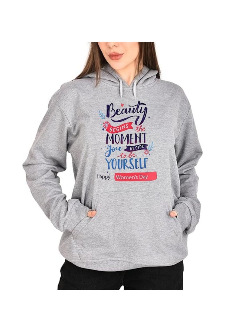 International Women’s Day Hoodie–Full Sleeve,100% Cotton|Soft,Warm&Comfortable|Ideal For Events,Casual Wear&Daily Outfits