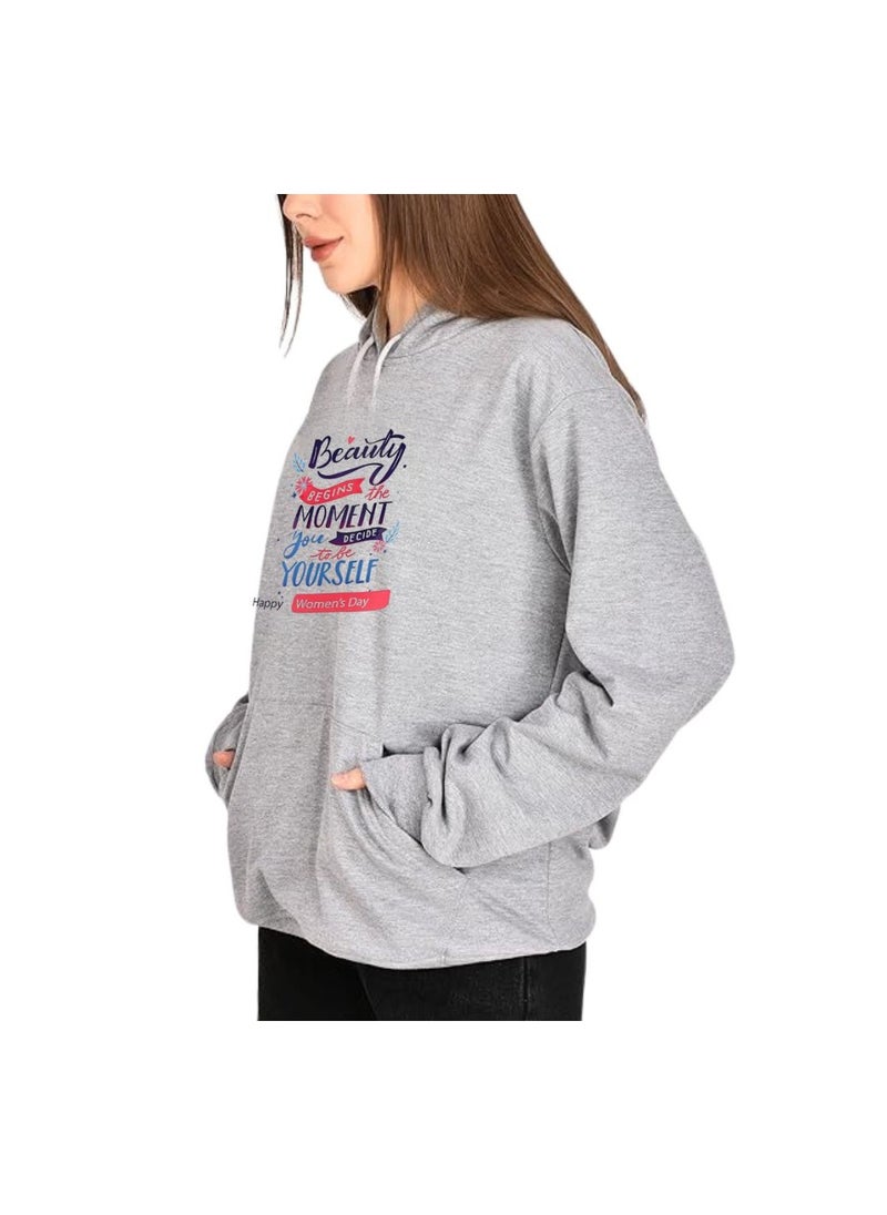 International Women’s Day Hoodie–Full Sleeve,100% Cotton|Soft,Warm&Comfortable|Ideal For Events,Casual Wear&Daily Outfits