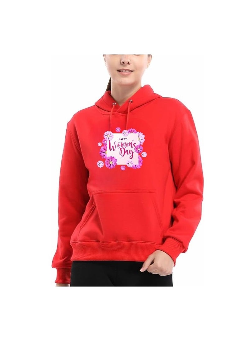International Women’s Day Hoodie–Full Sleeve,100% Cotton|Soft,Warm&Comfortable|Ideal For Events,Casual Wear&Daily Outfits