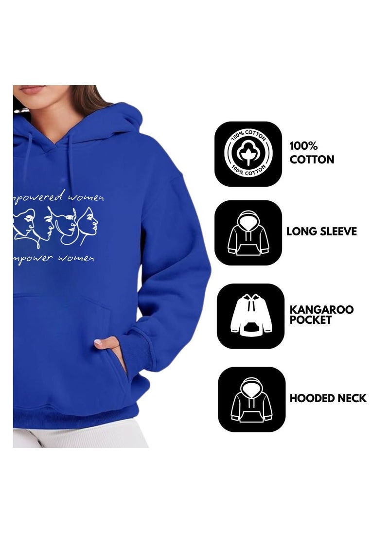 International Women’s Day Hoodie–Full Sleeve,100% Cotton|Soft,Warm&Comfortable|Ideal For Events,Casual Wear&Daily Outfits