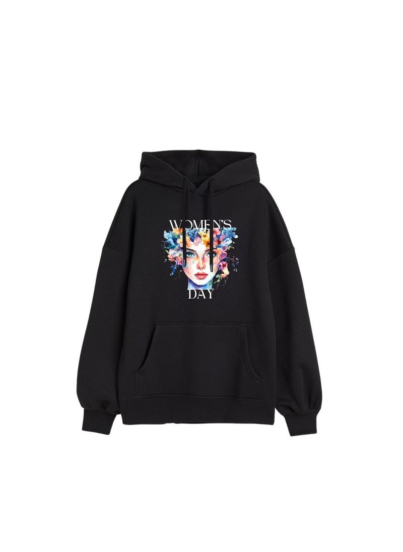 International Women’s Day Hoodie–Full Sleeve,100% Cotton|Soft,Warm&Comfortable|Ideal For Events,Casual Wear&Daily Outfits