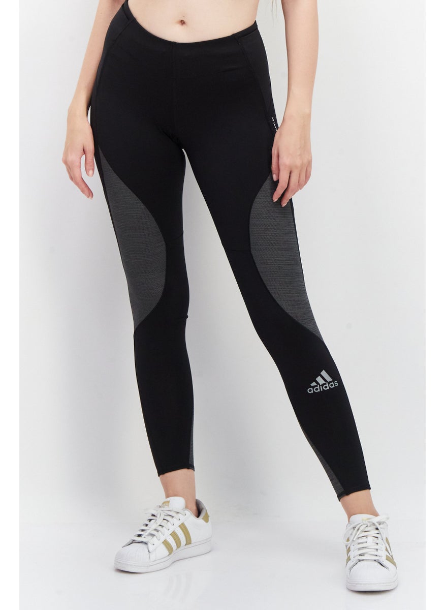 Women Sportswear Fit Running Leggings, Black