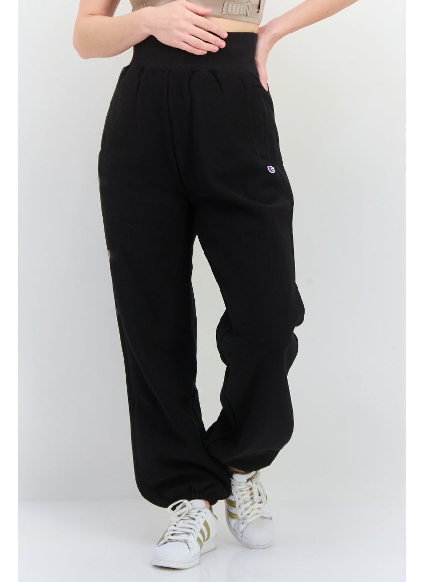 Women Sportswear Fit Outdoor Jogger Pants, Black