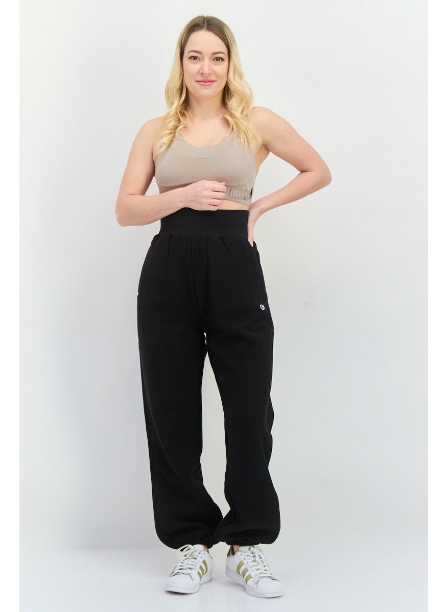 Women Sportswear Fit Outdoor Jogger Pants, Black