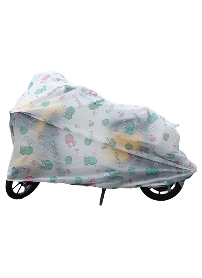 Dinosaur Pattern Bicycle Cover Waterproof Outdoor Bicycle Rain Cover（1.8m ）