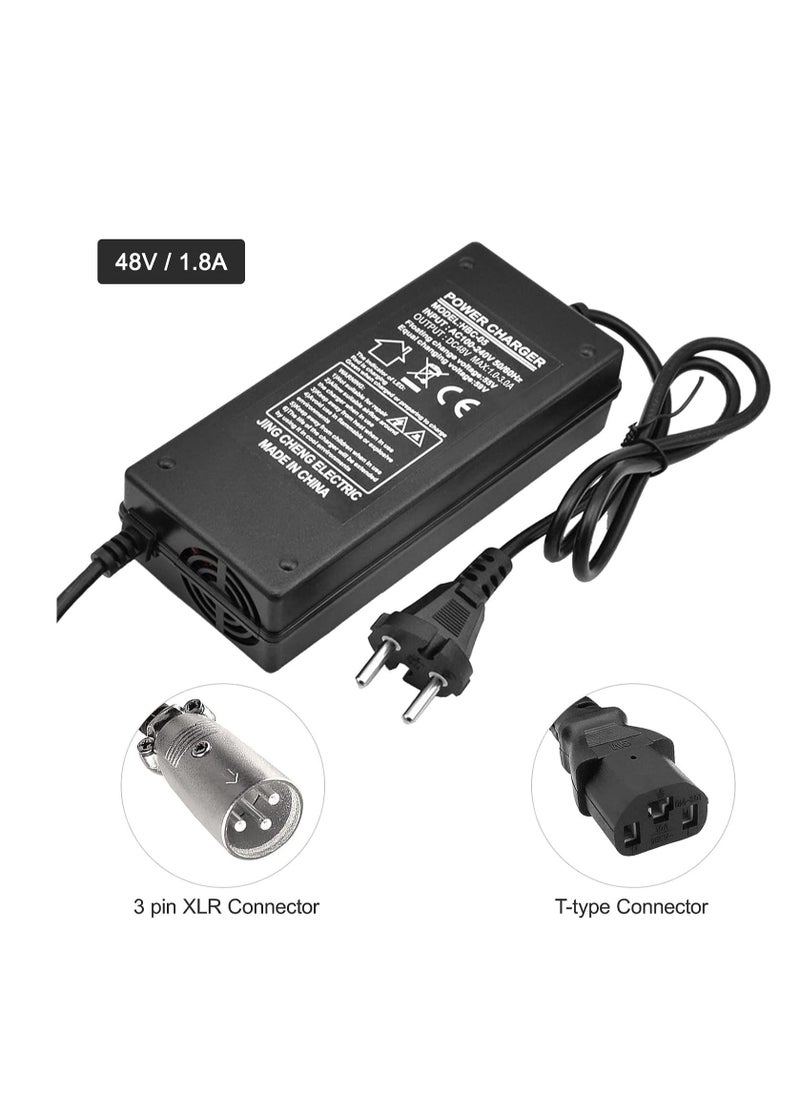 New Upgrade 36W Electric Scooter Battery Charger for Razor E100 E200 E300 E125 E150 E175 E500 PR200 E225 E325 MX350 MX400 ZR350 Pocket Mod Sports and Dirt Quad 3-Prong Inline(BLACK)