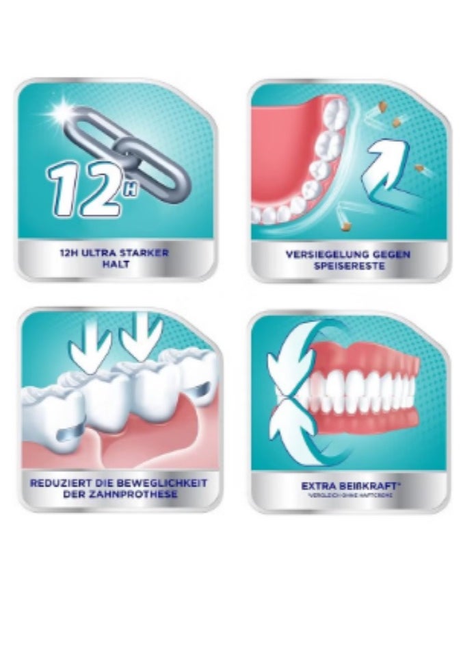 2 Pack of Corega Strong Hold All Day Long Denture Adhesive Flavor-Free Cream 40G