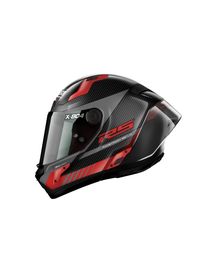 Nolan X-804 RS U.C. - Hot Lap Carbon Red 013