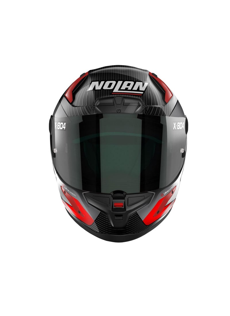 Nolan X-804 RS U.C. - Hot Lap Carbon Red 013