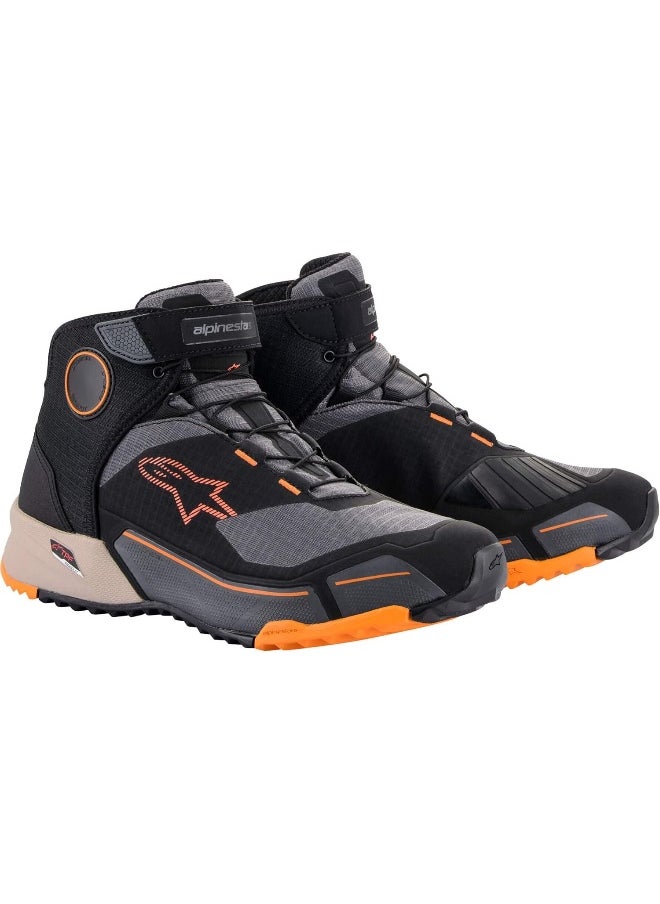 Alpinestars Cr-X Drystar® Riding Shoes, Black/Light Brown/Orange, 9