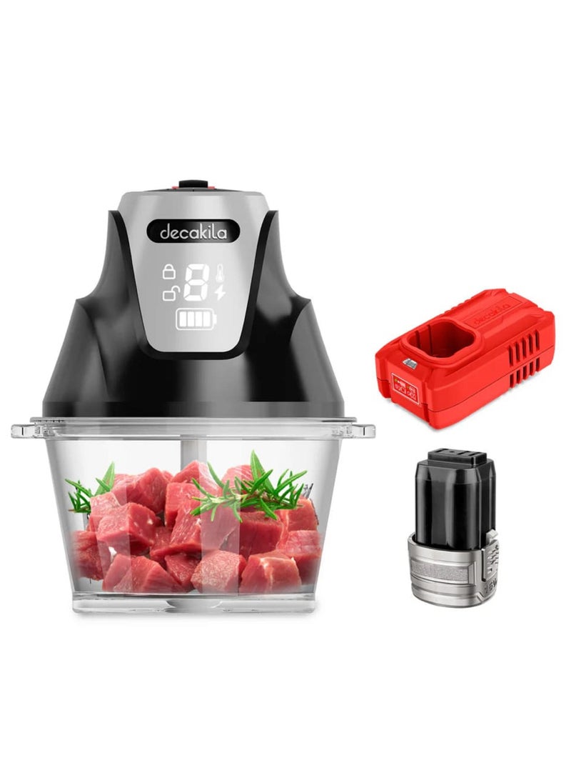 Decakila Cordless Share Battery Series Food Chopper 200W 2000mAh 2 Speeds With LED Display