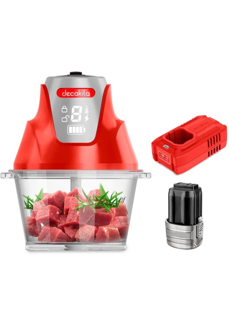 Decakila Cordless Share Battery Series Food Chopper 200W 2000mAh 2 Speeds With LED Display