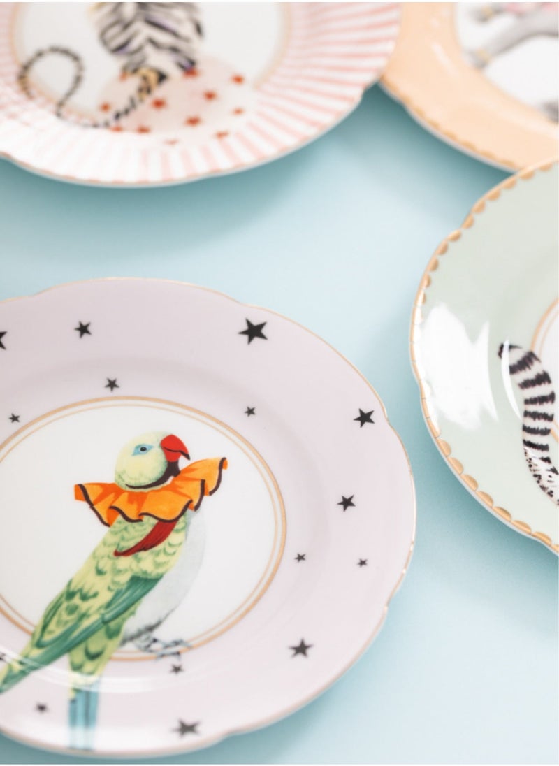 Set of 4 Animal Tea Plates 16cm