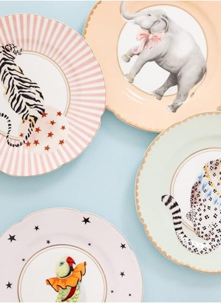 Set of 4 Animal Tea Plates 16cm