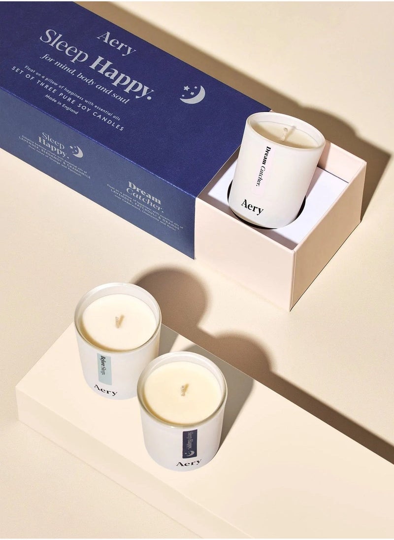 Aery Living Sleep Happy 3x Candle Gift Set