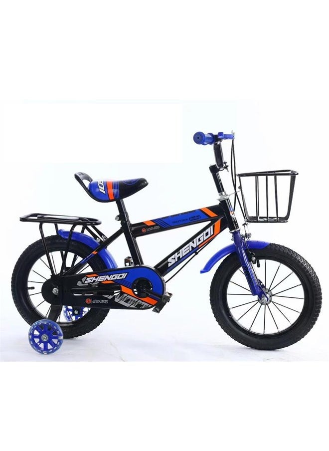 Shengdi Kids Bicycle with Basket and Training Wheels - 12-Inch