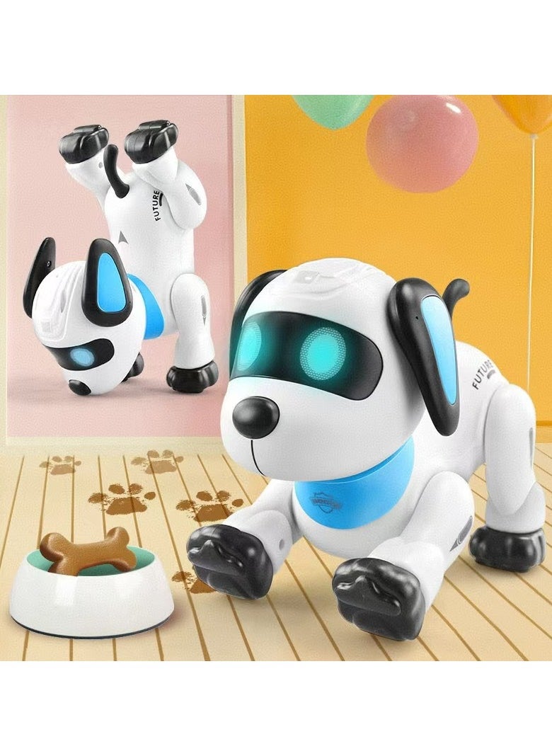 Electronic pet robot dog toy K21 with remote control, 3 modes, built-in rechargeable battery