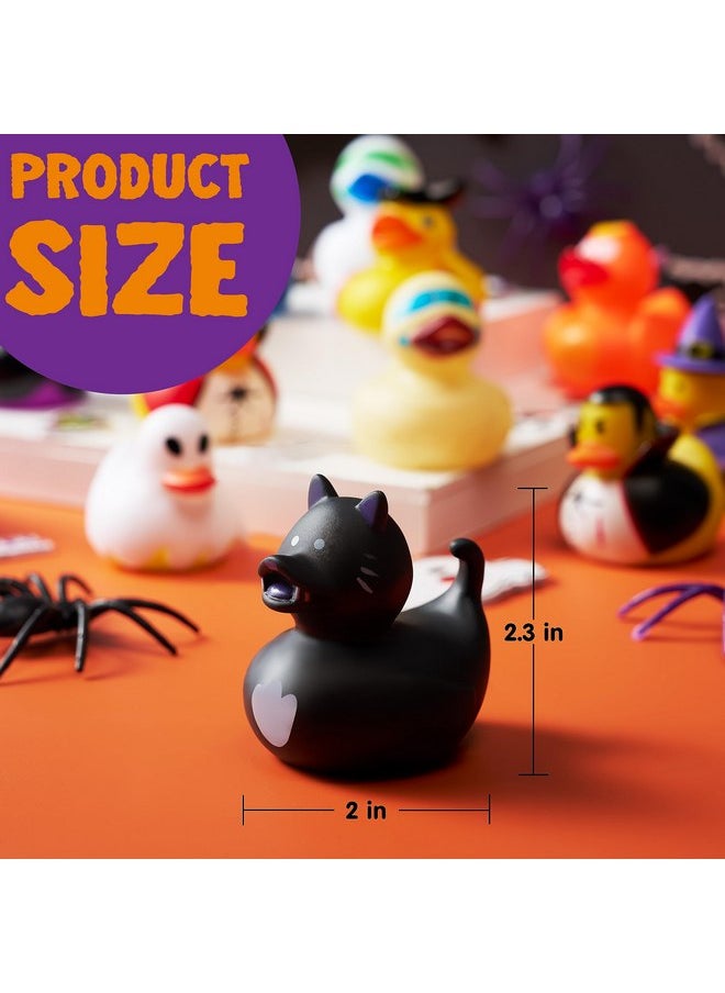 JOYIN 18 PCS Halloween Ducks Bath Toys, Halloween Rubber Duckies for Halloween Goodie Bag Fillers, Trick or Treating Ducky Duck Bulk Toys Party Favors Supplies, Halloween Decorations