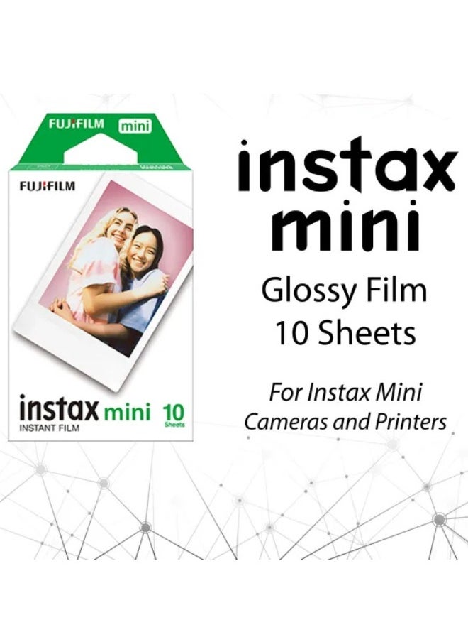Fujifilm Instax Mini Glossy Film 10 Sheets - for Instax Mini Instant Cameras and Printers