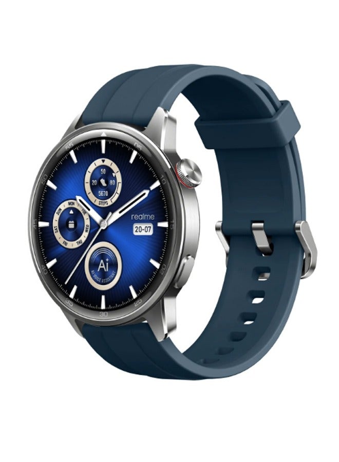 380 mAh New realme Watch S2 SmartWatch 1.43'' AMOLED Display Blood Oxygen Sensor 20 Days Battery Life, Battery Watch Silver