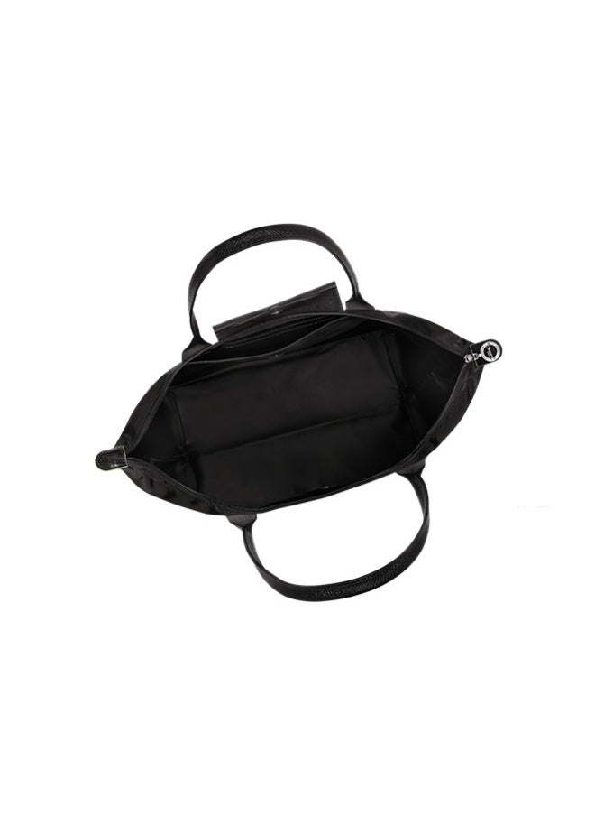 Women's Classic Fashion Multi functional Large Travel Bag Dumpling Bag Handbag Shopping Bag Long Handle Shoulder Bag Black