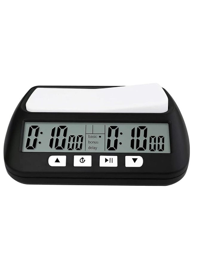 Chess Clock Digital Chess Timer with Countdown Alarm Bonus and Delay Functions, Professional Chess Clock Timer for Board Games