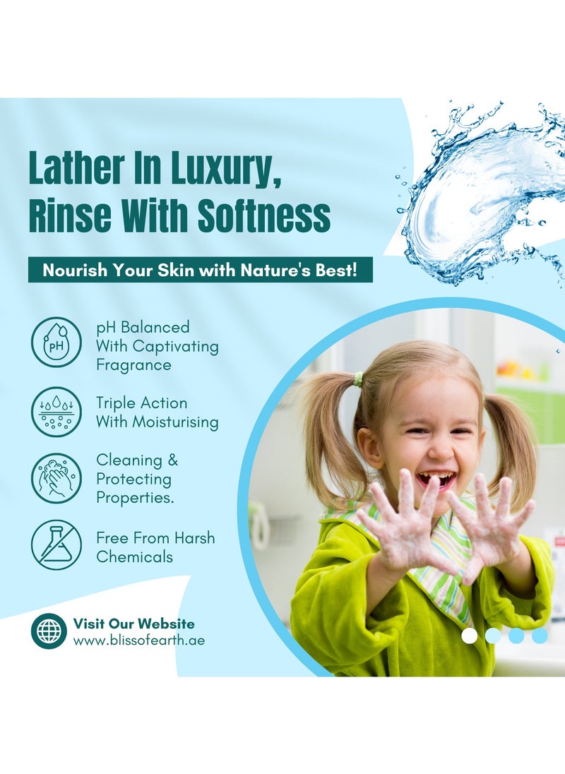 Bliss of Earth Antibacterial Hand Wash Refill Refreshing Ocean Splash Hand Soap 5 Liter Non Drying Moisturizing Formula Aromatic Fragrance Perfect Hand Soap For Hotel Office Home and Public Spaces
