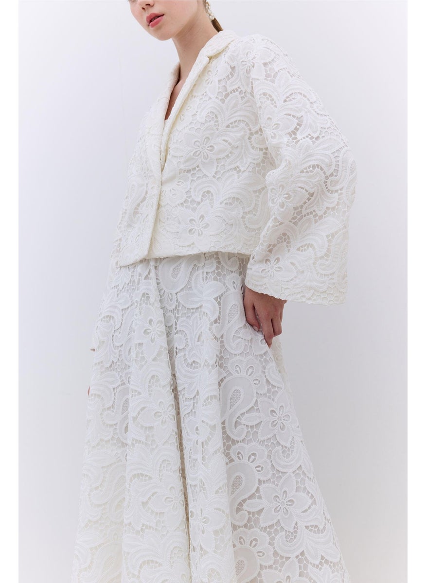 Limited Edition Lace Jacket Ecru